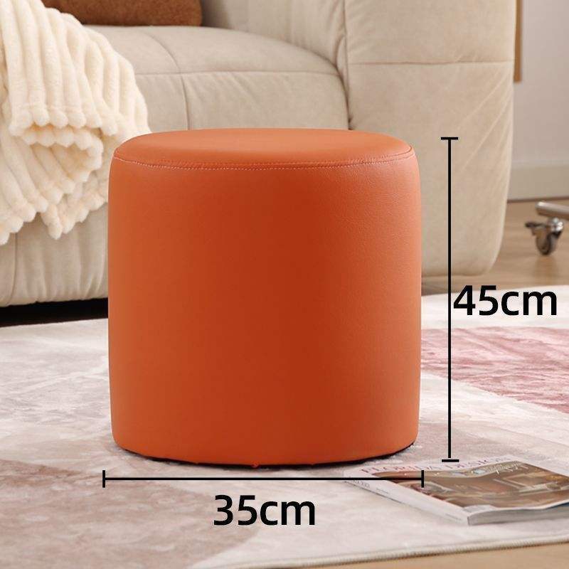 Rond - Orange-Rouge [35*35*45cm] Cuir Patte de Chat Amélioré