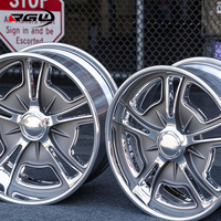 Velg Mobil Custom Forged 2-piece Polished Wheels 5x120 5x114.3 untuk Chevrolet Corvette C8, Ferrari SF90