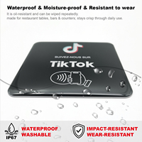 Etiquetas NFC Impermeables de PVC para Mesa con Chip NTAG213, Tamaño y Logotipo Personalizables, RFID sin Contacto para Control de Acceso y Redes Sociales