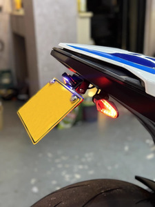 Premium motorfiets opvouwbare korte achterklep spatbordverwijderaar kit met LED-verlichting voor BMW S1000RR S1000R 2019 tot 2025 - Product Image 2