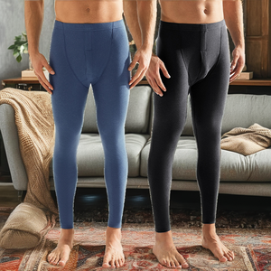 Ropa Interior Térmica de Invierno para Hombre, Grosor Medio, Cintura Alta Elástica, Ajuste Ceñido, Largo hasta la Pantorrilla, Tejido de Spandex/Poliéster de 280g - Product Image 2
