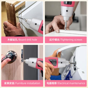 Destornillador eléctrico Hi-Spec de 3.6V con batería, puntas Phillips y planas, herramienta doméstica con luz LED y carga USB - Product Image 4