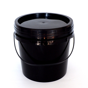 Custom Print Food Grade Candy Honey Ice Mini Small 3L Black Plastic Food Bucket Lid