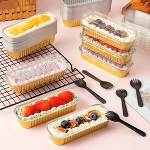 C200 165*65*30mm 6.76oz Mini Durian Cupcake <b>Aluminium</b> Foil <b>Container</b> Baking Cups With Lids Cake <b>Container</b> Disposable Food Box - Product Image 2