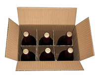Boîtes en carton ondulé recyclables à fentes, type avion, avec poignée, séparateur, couteau, forme personnalisée, impression, emballage promotionnel, cadeau