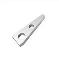 Support triangulaire en aluminium 6061 usiné CNC, finition blanche, composant de support industriel personnalisé
