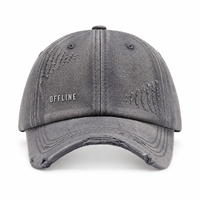 Casquettes de baseball vintage personnalisées avec logo brodé 3D en relief, patch cousu, œillet et bouton décoratif, bandeau anti-transpiration – Vente en gros