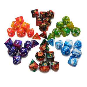 OEM مخصص DND مجموعة النرد DND مزدوجة اللون النرد البلاستيكية متعددة السطوح لعبة النرد للأطفال - Product Image 2