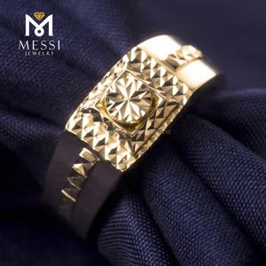Anillo de Oro Amarillo de 14k y 18k de Lujo Personalizado con Joyas de Messi para Hombre - Product Image 6