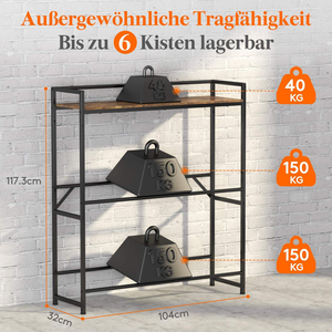 Best-selling Kitchen Adjustable Foot Metal Three Layer Modern Design Beverage <strong>Crate</strong> Shelf Fruit Storage Rack - Product Image 5