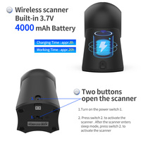 Escáner Xincode inalámbrico de escritorio, escáner de código de barras 2D, lector de código de barras QR USB, escaneo para inventario, ropa, supermercado