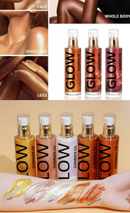 <span class=keywords><strong>Iluminador</strong></span> Líquido de Larga Duración, Resistente al Agua, para Rostro y Cuerpo, con Brillo y Efecto Bronceador, Marca Privada - Product Image 3