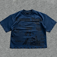 Service OEM, impression DGT personnalisée de haute qualité, streetwear, t-shirt ample en coton 100% vintage décontracté pour hommes