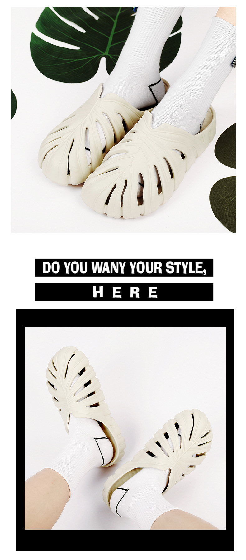 Summer Outdoor Beach Men Slippers Sandals Shoes Personality Slides Slippers Manufacturer