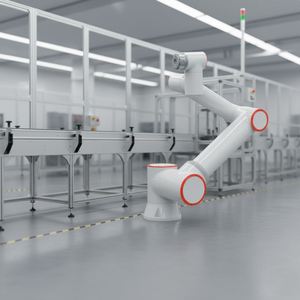 Robot collaboratif automatique à six axes avec une charge utile de 10 kg, pouvant être équipé d'une pince électrique. - Product Image 1