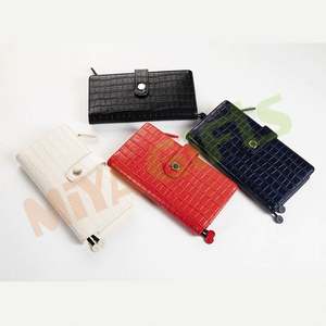 Cuaderno de encuadernación personalizado de cuero Croc PU para <span class=keywords><strong>hobonichi</strong></span> Week A6 B6 con cremallera y bolsillos con ranura para tarjeta de crédito - Product Image 3