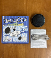Badge intelligent personnalisable 1,7 pouces IPS écran tactile intégral BT6.0 batterie 400 mAh Traduction IA Chat IA Cadeau tendance