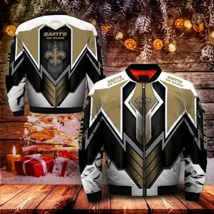 Giacca Invernale Antivento alla Moda, Giacca <span class=keywords><strong>da</strong></span> <span class=keywords><strong>Football</strong></span> Americano con Stampa 3D di Tutte le 32 Squadre, Giacca Sportiva per Uomo - Product Image 2