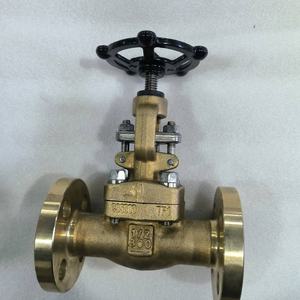 Válvula Globo Forjada Manual de Operação On/Off em Bronze de Alumínio C95800 Design API602 Conexão <span class=keywords><strong>Flange</strong></span> X <span class=keywords><strong>Flange</strong></span> Água do Mar OEM Carvão - Product Image 2