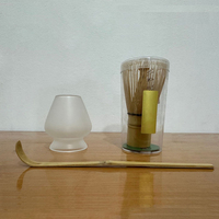 Support en verre pour fouet à matcha japonais classique, écologique, avec option de logo personnalisé