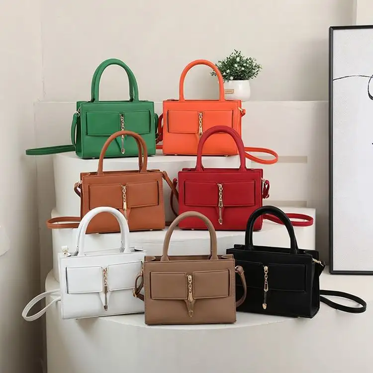 Bag China for Women Solid Color Purses Tote Fashion Ladies Temperament Fashion Hand Bag Designer 2023 Latest Trendy Handbags