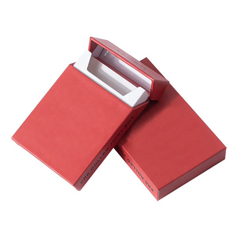 Custom logo printed cigarette paper container custom pre roll cones joint pack flip paper box