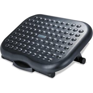 Repose-pieds réglable Alera ALE, relaxant, 13 3/4 L x 17 3/4 P x 4 1/2 6 3/4 H, coussin en plastique noir pour voiture, ventilation rafraîchissante - Product Image 3