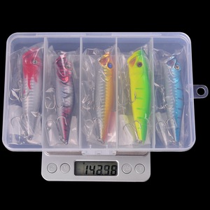 Set di Esche Vive Galleggianti in Acciaio Inox 9cm/12.7g con Ami per <span class=keywords><strong>Pesca</strong></span> in Mare <span class=keywords><strong>e</strong></span> Acqua Dolce - Product Image 2