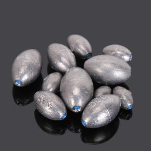 Olive Shape <b>Fishing</b> Lead Sinker Hollow Core Plastic <b>Weight</b> 10g 20g 50g For Ocean Rock <b>Fishing</b> Durable Function - Product Image 3