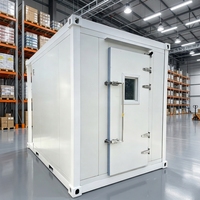 Chambre Froide Mobile Conteneurisée Portable Intégrée, Chambre Froide/Congélateur Walk-in, OEM ODM, Taille et Température Personnalisables