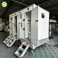 Toilettes mobiles Goeasy, toilettes portables VIP, remorque de toilettes, toilettes publiques extérieures