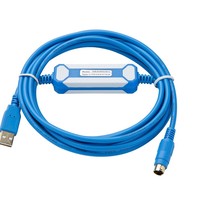 Câble de programmation USB-AFC8513/8503 avec connecteurs plaqués or, isolation en PVC, communication RS485 pour systèmes de contrôle industriels