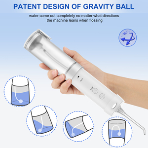 Atualizado mini fio dental água IPX7 2500mAh alta pressão recarregável jato de água fio dental irrigador oral sem fio - Product Image 3