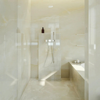 Dalle de Marbre Onyx Blanc Translucide Naturel de Luxe pour Comptoir de Cuisine, Panneau Mural Rétroéclairé Intérieur, Vasque de Salle de Bain