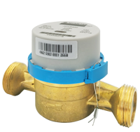 Intelligent sans fil lorawan 433MHz électrique compteur d'eau à jet unique avec ÉCRAN LCD