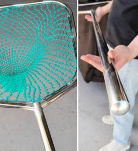 Épuisette de pêche à la mouche légère en acier inoxydable avec filet en HDPE ultra-résistant et design de cuillère épaissie - Product Image 4