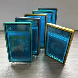 Étui de protection magnétique en métal jaune gris anthracite pour cartes gradées TCG <span class=keywords><strong>MTG</strong></span> Sport Pokémon, protection antichoc pour cartes SlabMags PSA/BGS - Product Image 1