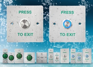 Mini Touchless <strong>Button</strong> Small Plastic Door <strong>Switch</strong> Exit <strong>Button</strong> NO NC Interface Door Release Fireproof Material <strong>Switch</strong> - Product Image 6