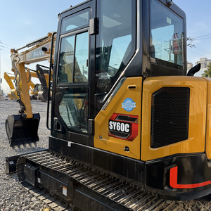 Mini excavadora SANY SY60C usada de alta calidad, pluma lateral de 6 toneladas, modelos SY35u SY55U, excelente estado con cojinete de bomba de motor - Product Image 5