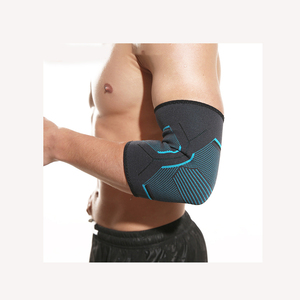Manchon de compression respirant en néoprène avec logo personnalisé pour le soutien du coude, idéal pour le tennis, le basketball et les sports multiples - Unisexe - Product Image 2