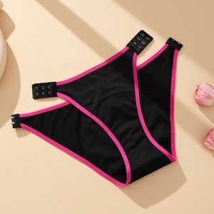 Nueva ropa interior desmontable de cintura baja de 3 capas para el período, bragas para incontinencia, bragas menstruales, bragas menstruales posparto - Product Image 3