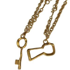 Schiaparelli 18k Altın Kaplama Moda Anahtar Serisi Çift Güzel Kolye Kolye Su Geçirmez Solmayan Mücevher Toptan Satış - Product Image 5