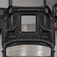 Couvre-moteur en fibre de carbone transparente compatible avec Mercedes-Benz Classe CLS W218 CLS300 CLS350 CLS63, pièce de modification