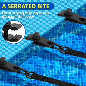 8 Juegos de Accesorios de Fijación para Sistemas Enrollables de <span class=keywords><strong>Piscina</strong></span>, Correas de Fijación Multiusos para Cubiertas de <span class=keywords><strong>Piscina</strong></span> Solares Móviles y Toldos Retráctiles para RV - Product Image 5