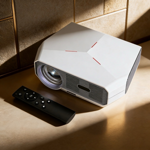 Proyector LED Actualizado 2026 con Soporte 4K |   Android 9, Proyector de <span class=keywords><strong>Tiro</strong></span> Corto, Más de 5000 Lúmenes, Altavoces Estéreo HIFI, Conexión Multidispositivo - Product Image 3