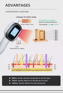 Máquina de Depilación Vertical Más Barata 2025, Depilación Láser 755 808 1064nm con Enfriamiento por Hielo, 800w, Cabezales de Depilación, Cepillo de Limpieza Facial - Product Image 3
