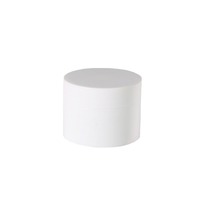 Pots cosmétiques de 5g à 100g pour crèmes pour les yeux, le visage et les mains ; Contenants en plastique PP blanc avec couvercle à vis, surface personnalisable