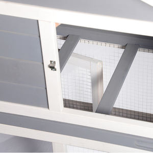 Livraison rapide en stock Grande cage à lapins extérieure Maison clapier à lapins en bois - Product Image 5