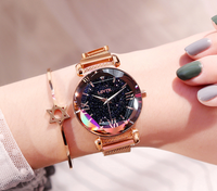 Montres pour femmes tendance 2020 Meilleure vente Montre ciel étoilé Luxe Or rose Montres-bracelets à quartz pour femmes