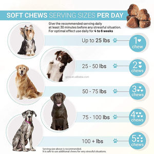 טבליות לעיסות מרגיעות לכלבים, מסייעות להרגעה והרפיה, תוסף תזונה רך לכלבים, 120 יחידות עם מיתוג פרטי - Product Image 4